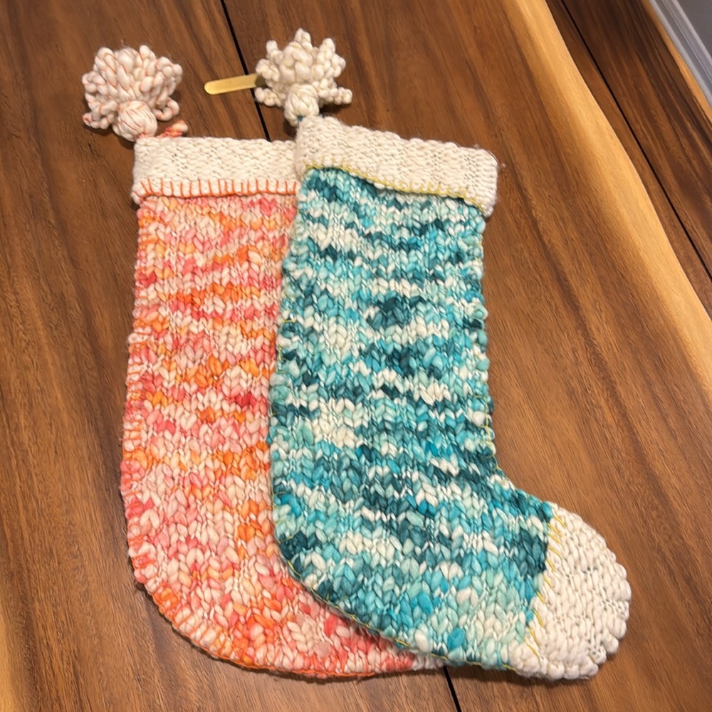 Anthropologie gorgeous knit oversized stockings